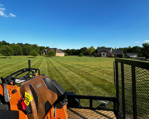 Weekly lawn maintenance